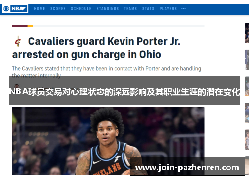 NBA球员交易对心理状态的深远影响及其职业生涯的潜在变化 NBA球员交易对心理状态的深远影响及其职业生涯的潜在变化
